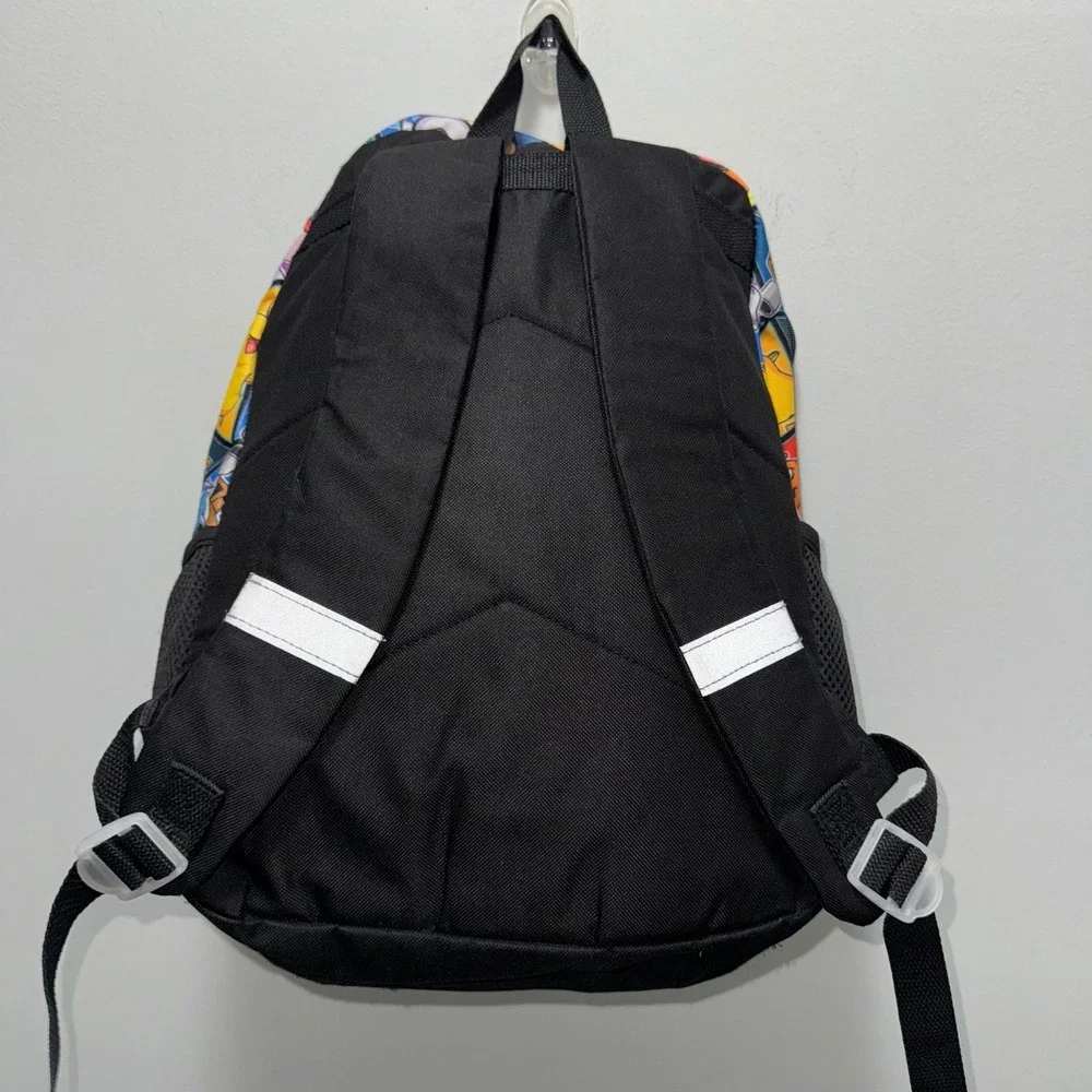 Pokemon Kids Backpack Pikachu Charizard Mewtwo All Over Print Bioworld Black